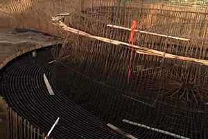 保亭砼烟囱新建施工现场